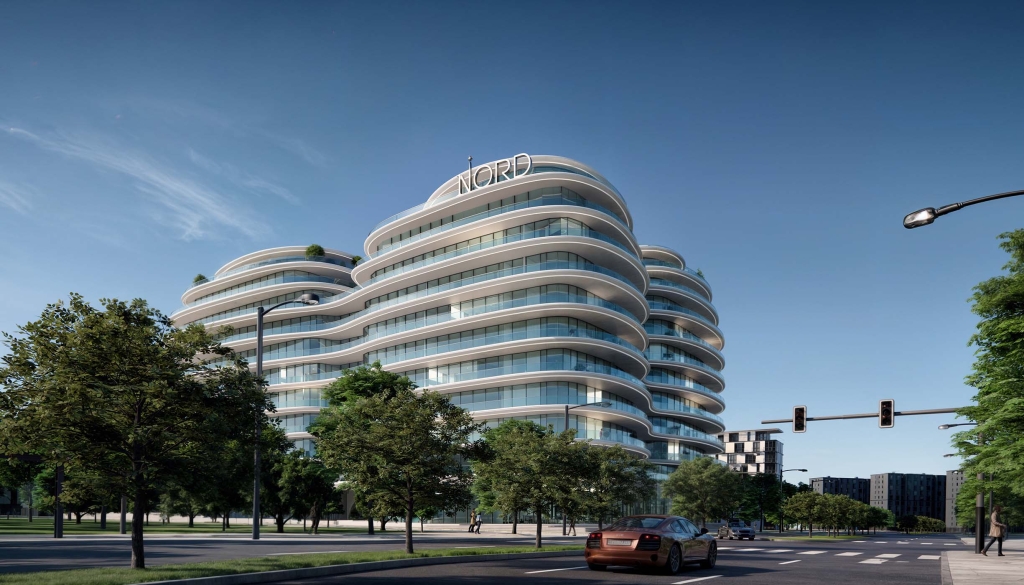 Henge Residences by Nord exterior view on Saadiyat Island, Abu Dhabi