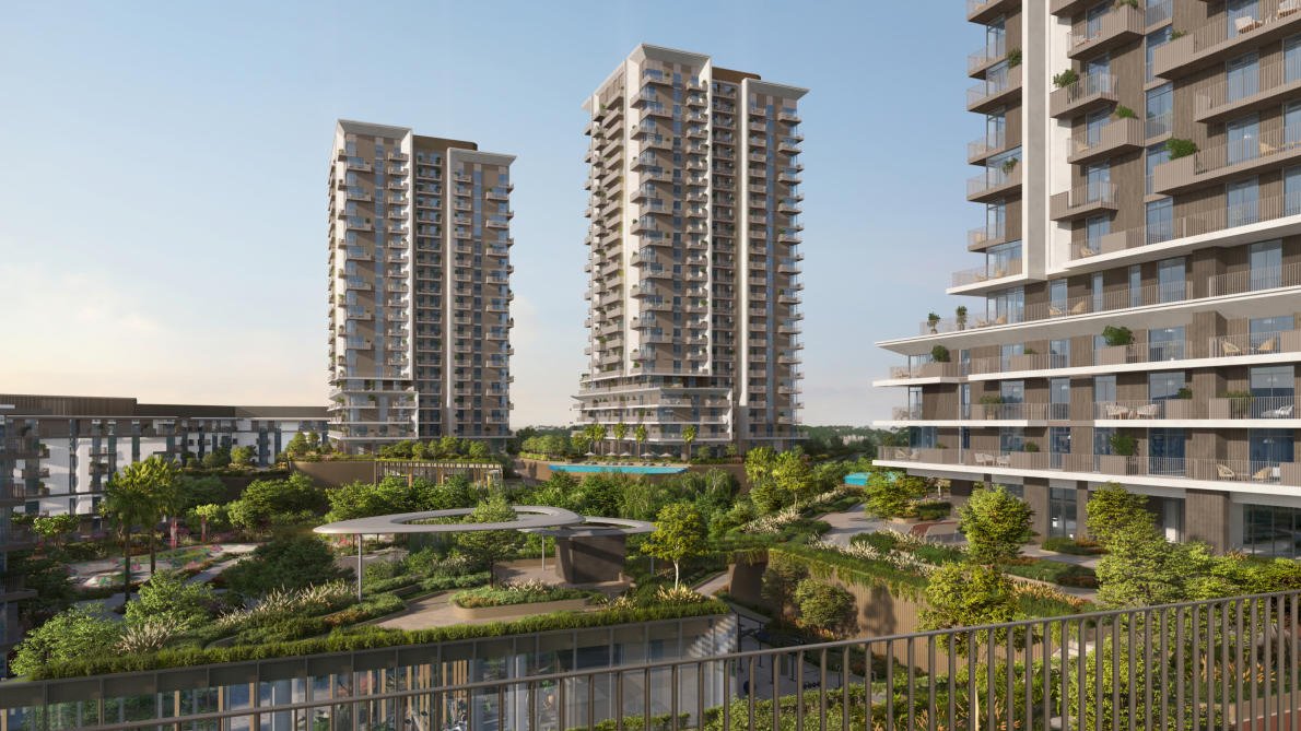 Modern 1, 2, and 3 bedroom apartments at Rise by Athlon community