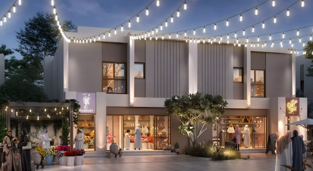Al Deem Townhomes community view in Abu Dhabi
