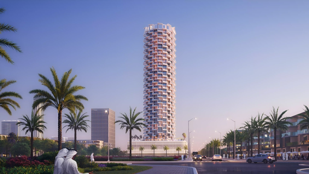 Binghatti Royale JVC tower in Jumeirah Village Circle