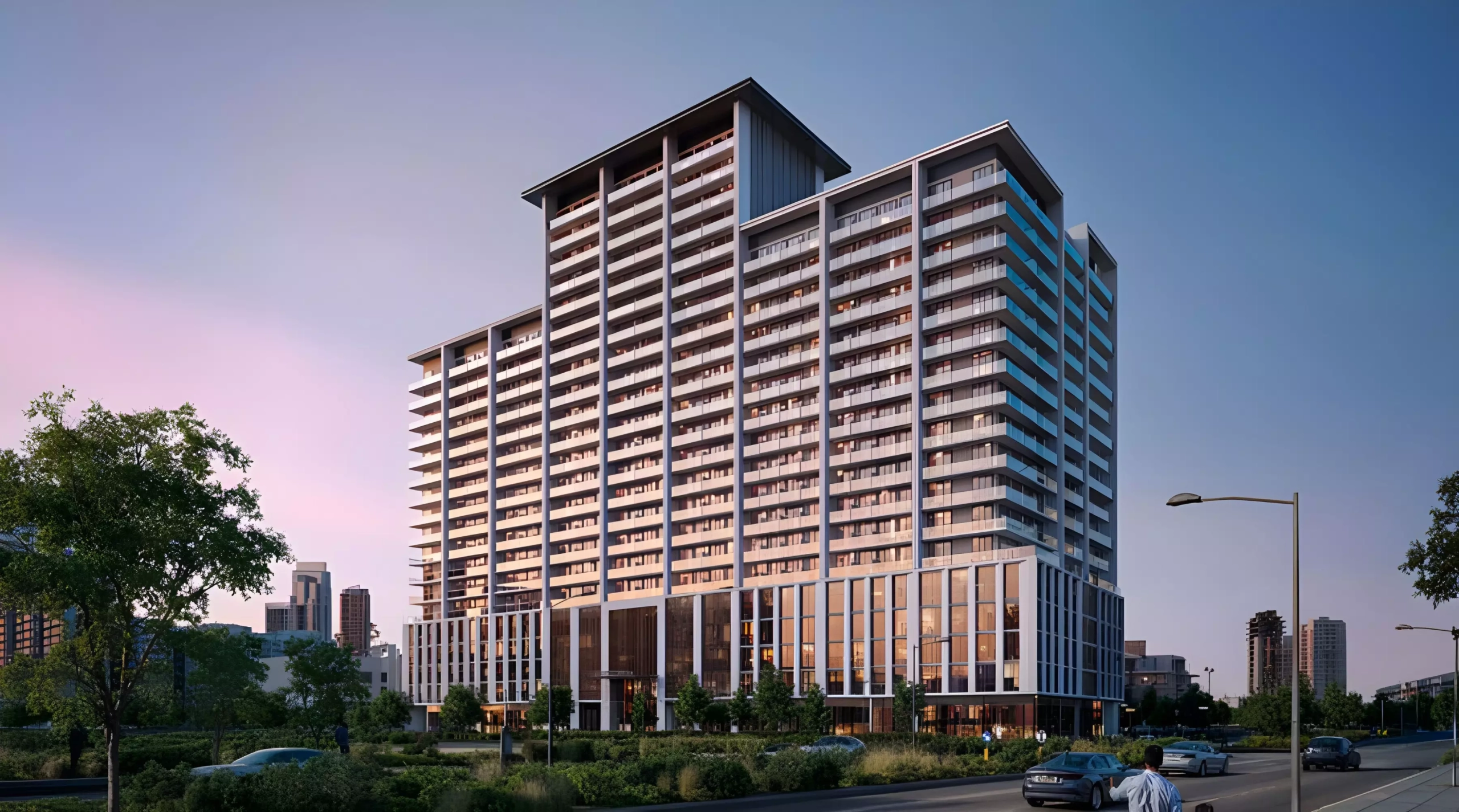 Binghatti Amberhall JVC tower in Jumeirah Village Circle