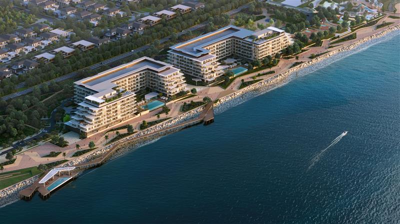Modern apartments at Bashayer Residences in Hudayriyat Island, Abu Dhabi