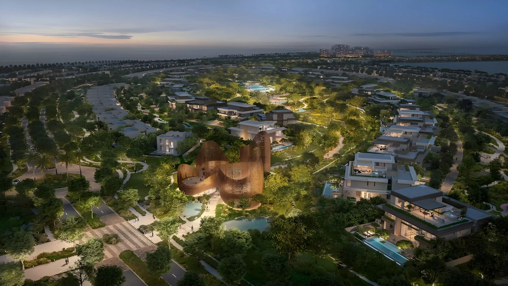 Ravenna Residences at The Wilds by Aldar – luxury 4‑ and 5‑bed villas nestled in green surroundings, with wellness amenities, nature trails and eco‑sustainable design.