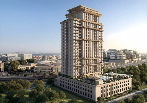 Bab Al Qasr Royal Residence 28 exterior view on Al Reem Island in Abu Dhabi