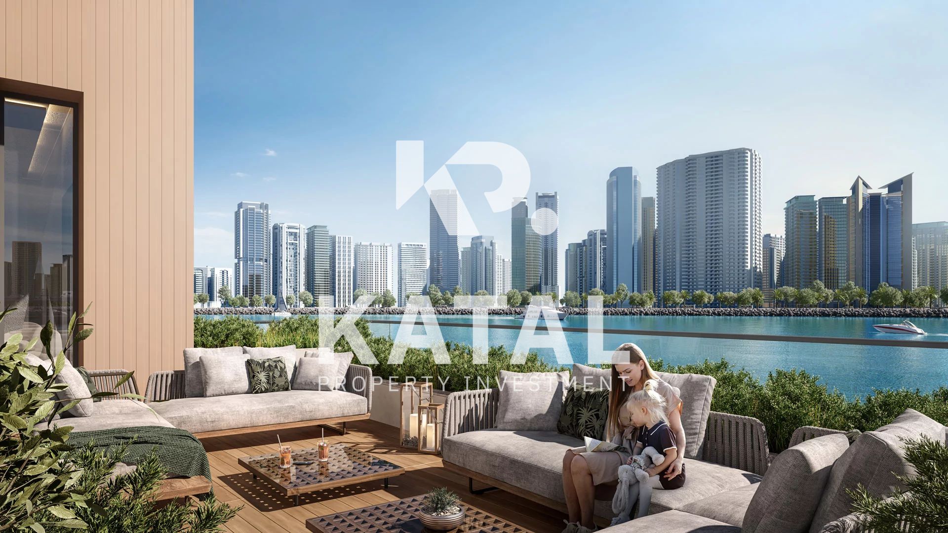Modern 2BR| Spacious Balcony | Waterfront Community