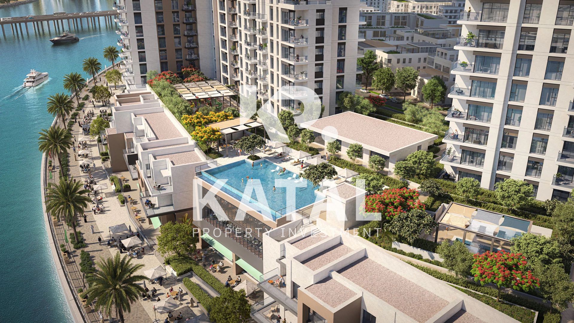 Modern 2BR| Spacious Balcony | Waterfront Community