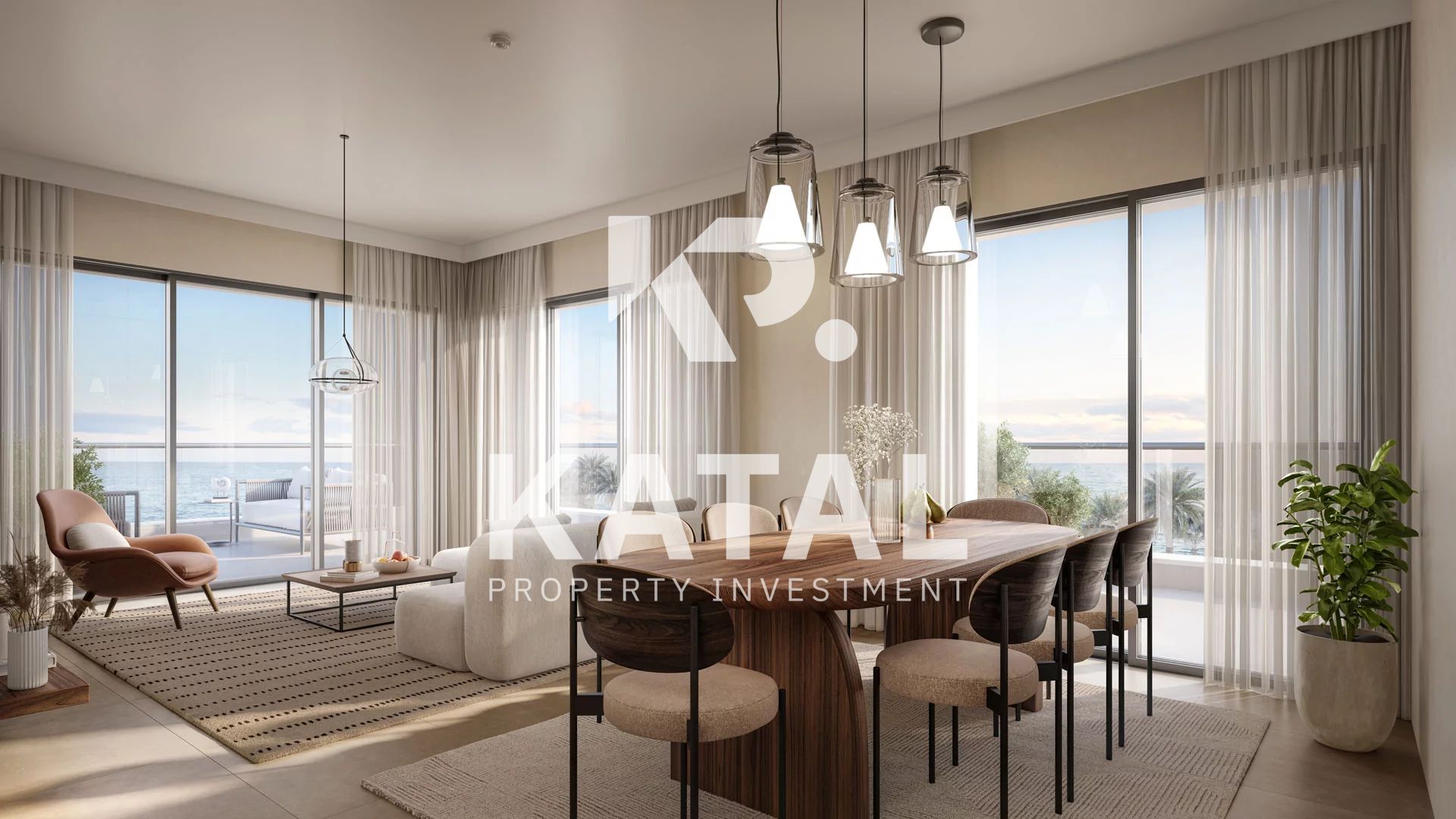 Modern 2BR| Spacious Balcony | Waterfront Community