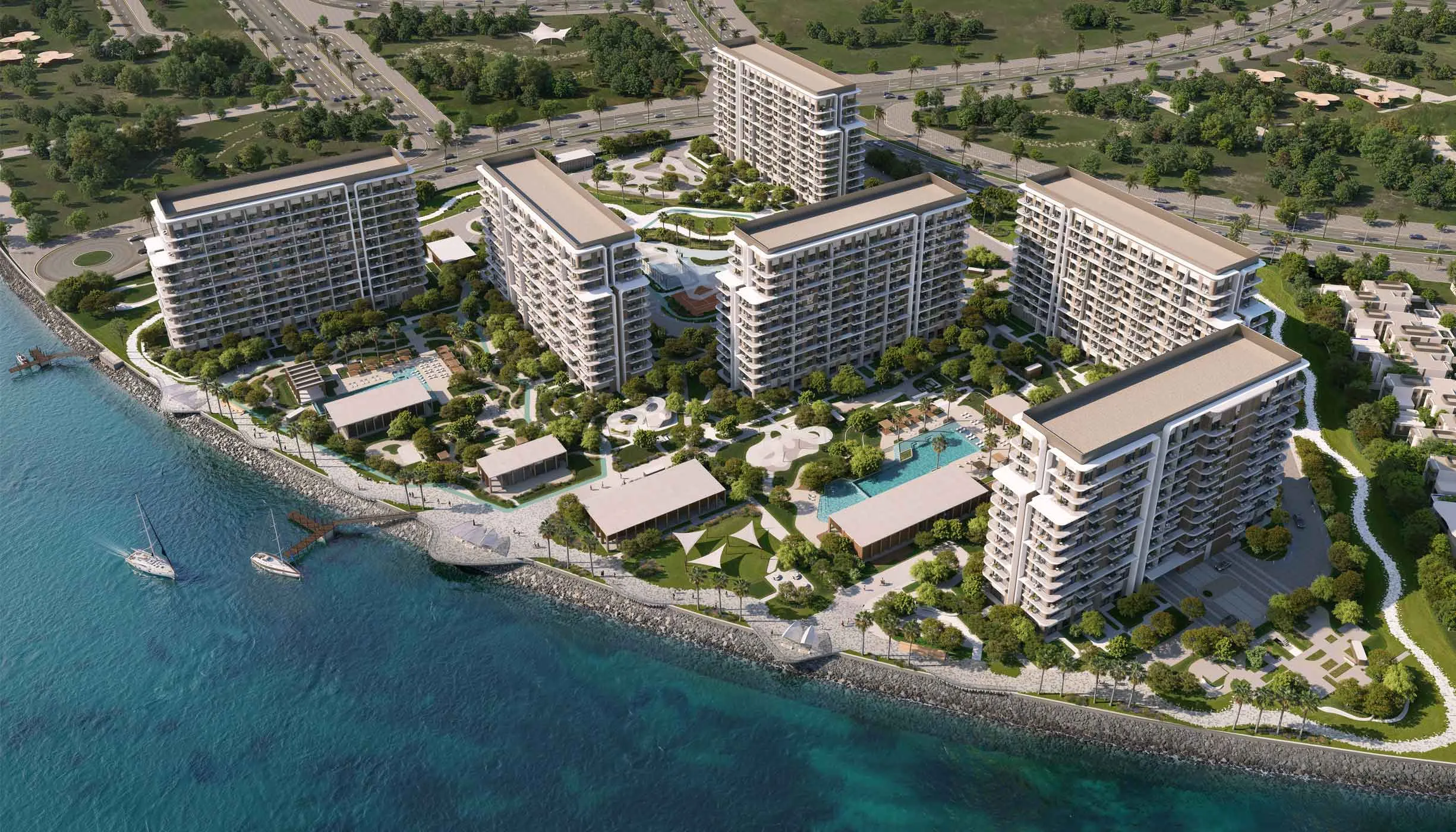 Aldar Yas Riva canal front community Abu Dhabi