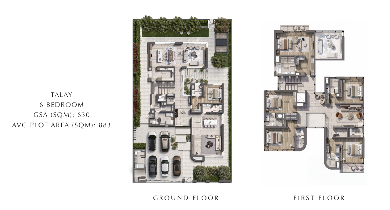 6 Bedroom talay project by aldar developer