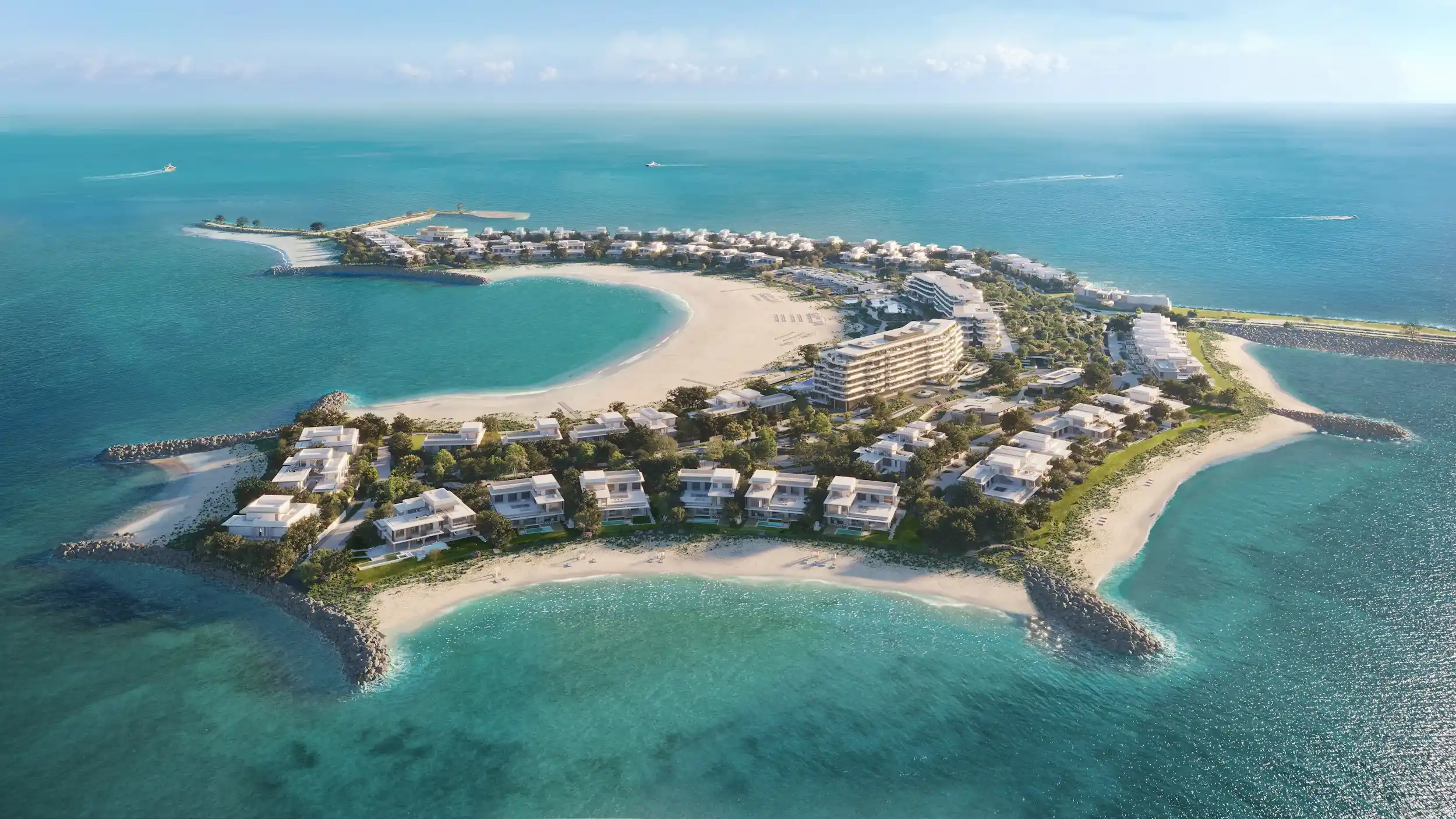 Ghantoot luxury waterfront properties with villas and coastal residences at BAYN by ORA